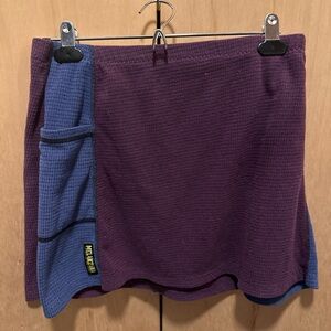 Melanzana Purple and Blue microgrid skirt